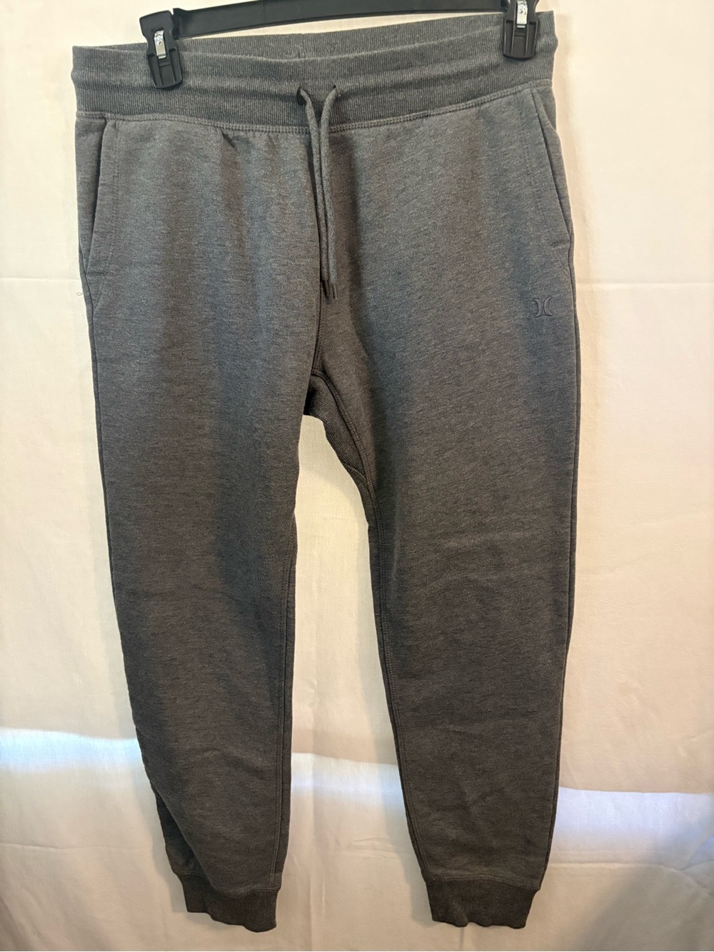 Hurley Charcoal Gray Men's Fleece Joggers